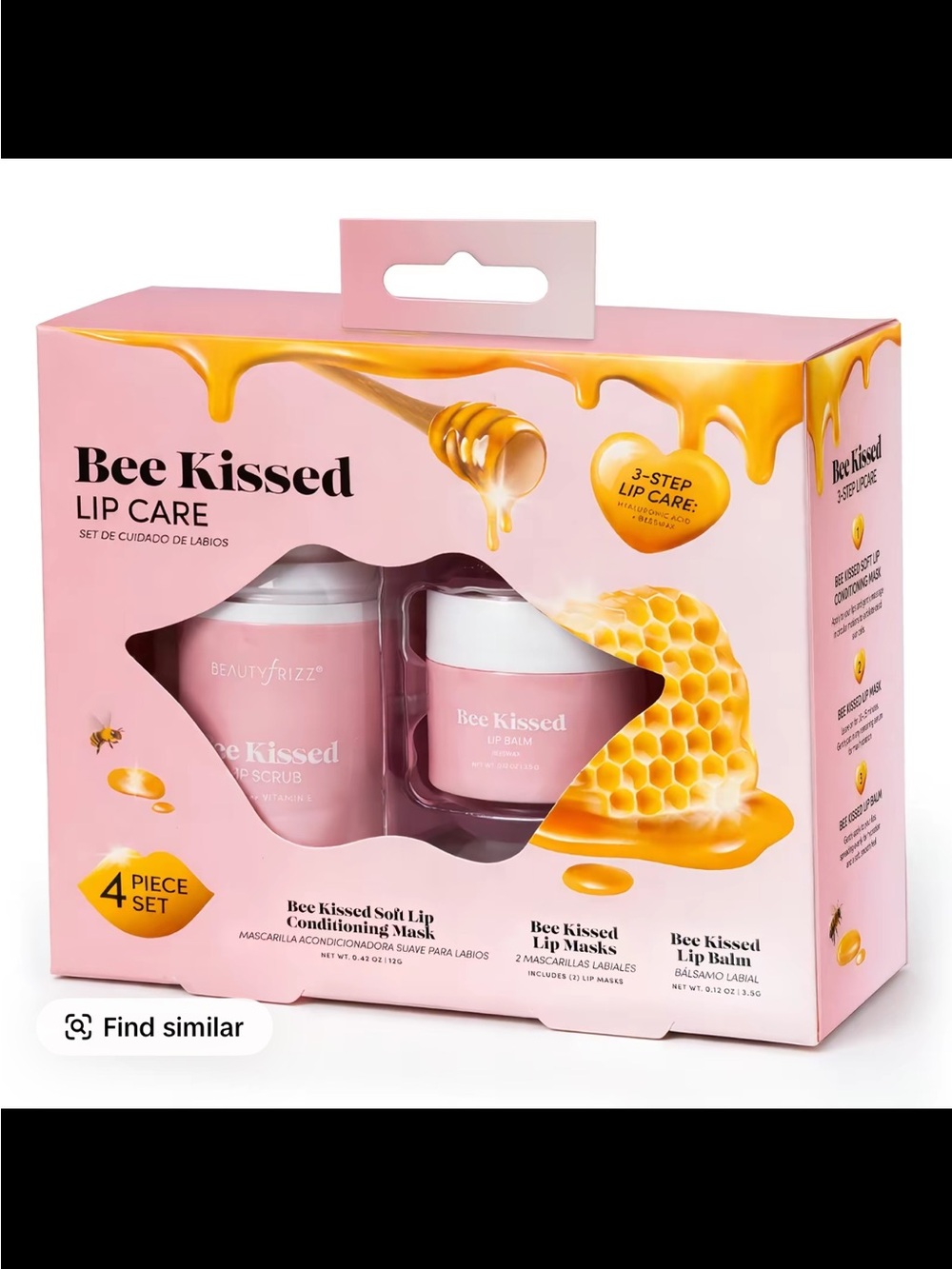 Bee Kissed Lip Care 4-Piece Set - Pink Packaging